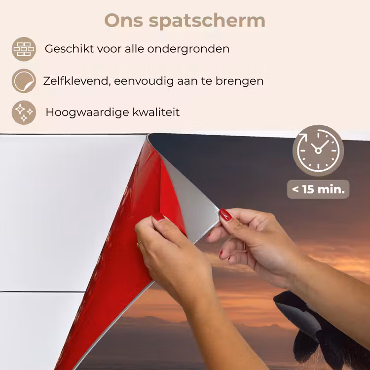 Spatscherm keuken - Orka - Zee - Zonsondergang — 4