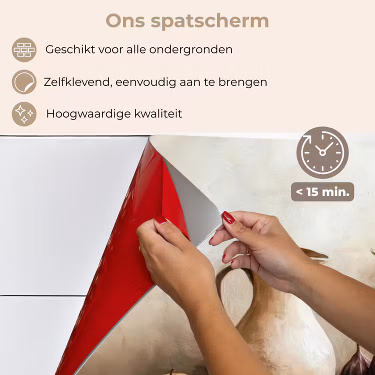 Spatscherm keuken - Fruit - Kruiden - Landelijk — 4