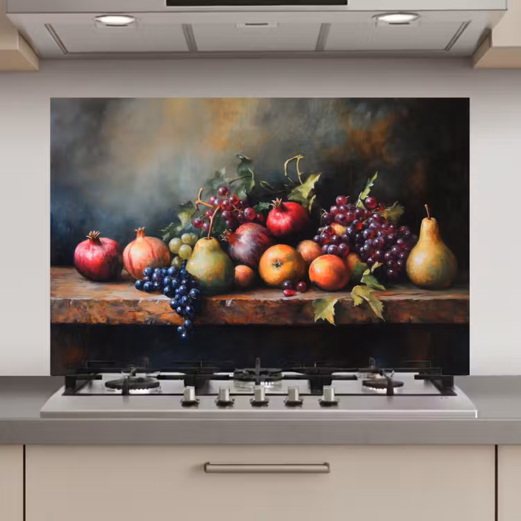 Spatscherm keuken - Rustiek - Stilleven - Fruit — 1