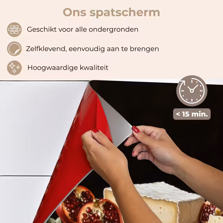 Spatscherm keuken - Stilleven - Vintage - Borrelplank — 4