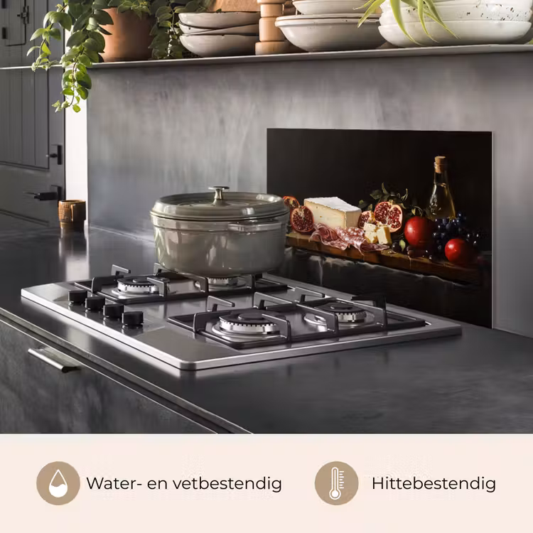 Spatscherm keuken - Stilleven - Vintage - Borrelplank — 7