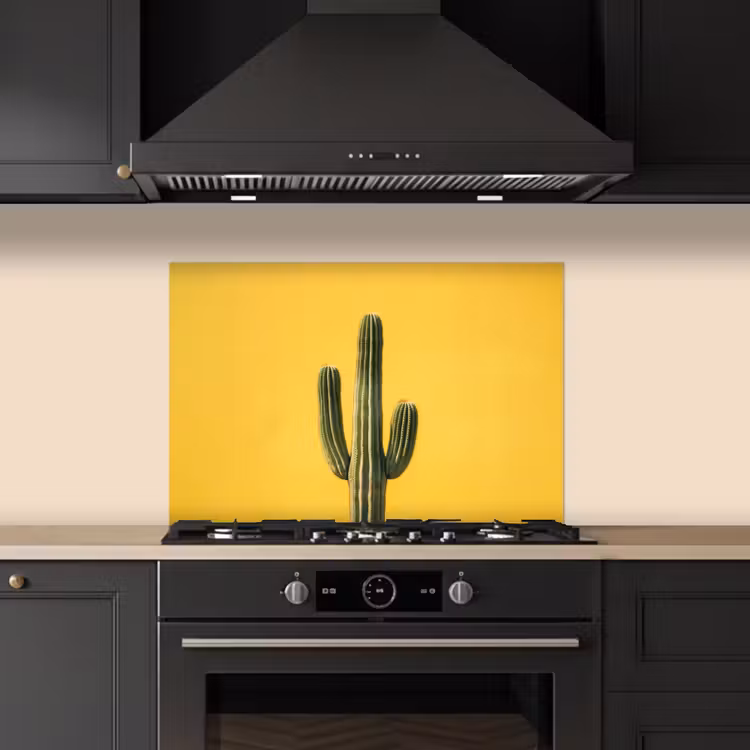 Spatscherm keuken - Cactus - Groen - Minimalistisch — 2