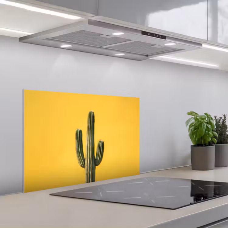 Spatscherm keuken - Cactus - Groen - Minimalistisch — 5