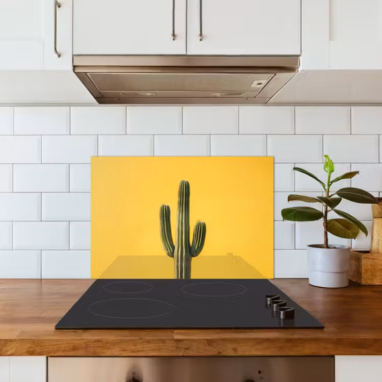Spatscherm keuken - Cactus - Groen - Minimalistisch — 6