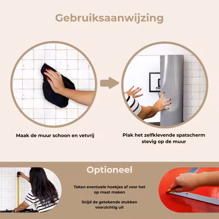 Spatscherm keuken - Basketbalbord - Minimalistisch - Zwart — 8