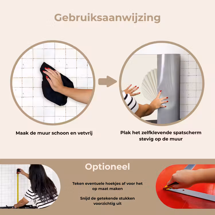 Spatscherm keuken - Schelp - Minimalistisch - Wit — 8
