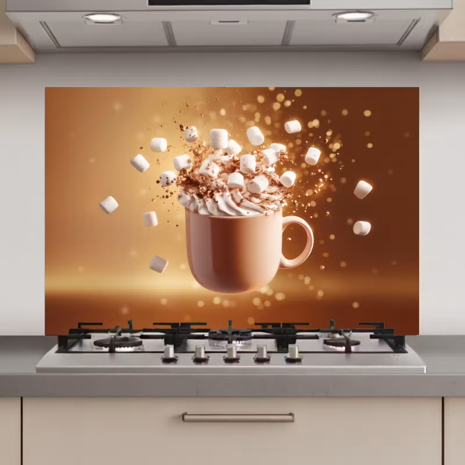 Spatscherm keuken - Chocomelk - Drinken - Warm - Bruin — 1