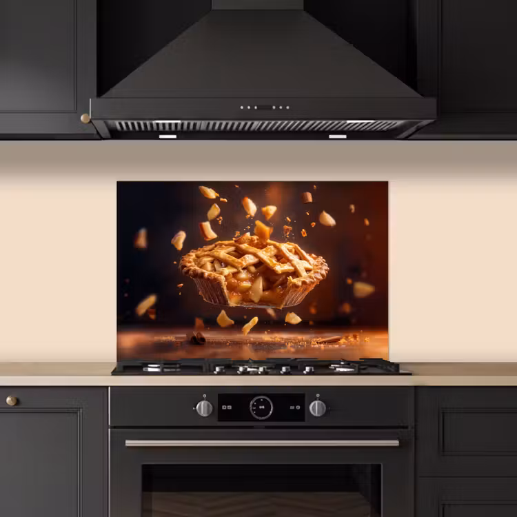 Spatscherm keuken - Appel - Taart - Warm - Eten — 2