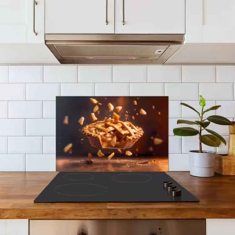 Spatscherm keuken - Appel - Taart - Warm - Eten — 6