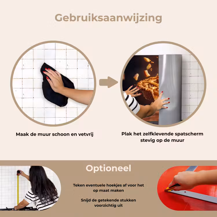 Spatscherm keuken - Appel - Taart - Warm - Eten — 8