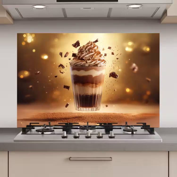 Spatscherm keuken - Dessert - Chocolade - Zoet - Eten — 1