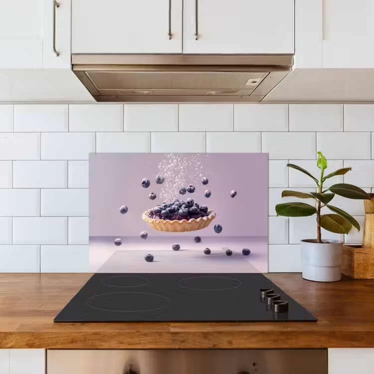 Spatscherm keuken - Eten - Taart - Bessen - Blauw — 6