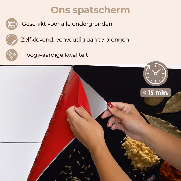 Spatscherm keuken - Kruidige Constellatie — 4