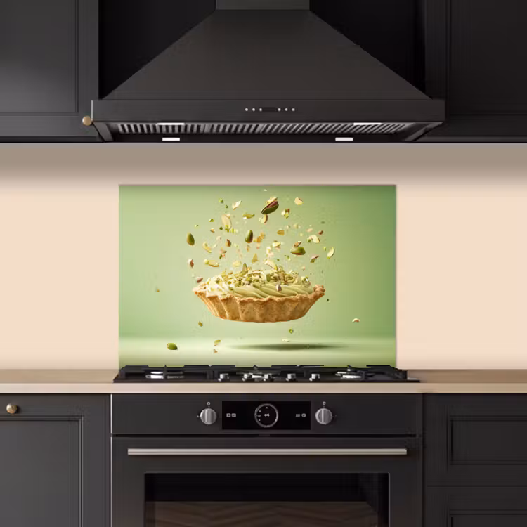 Spatscherm keuken - Pistache - Taart - Noten - Eten — 2
