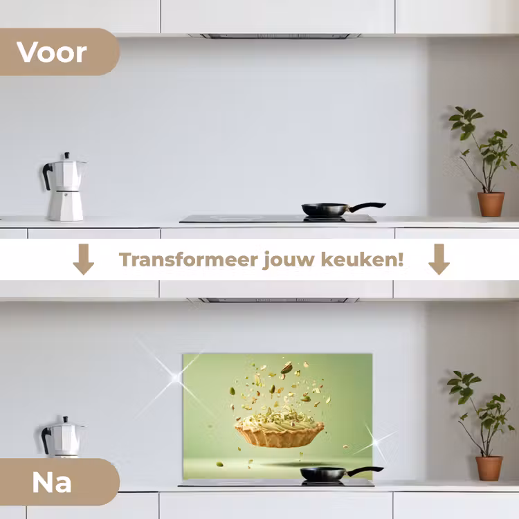 Spatscherm keuken - Pistache - Taart - Noten - Eten — 3