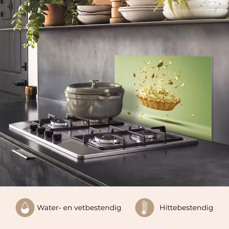 Spatscherm keuken - Pistache - Taart - Noten - Eten — 7