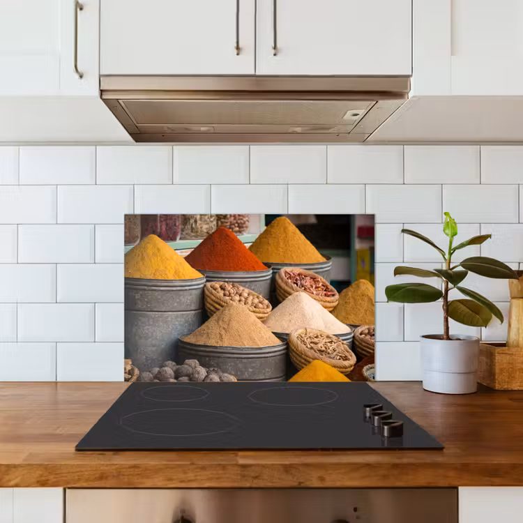 Spatscherm keuken - Specerijenmarkt Impressie — 6