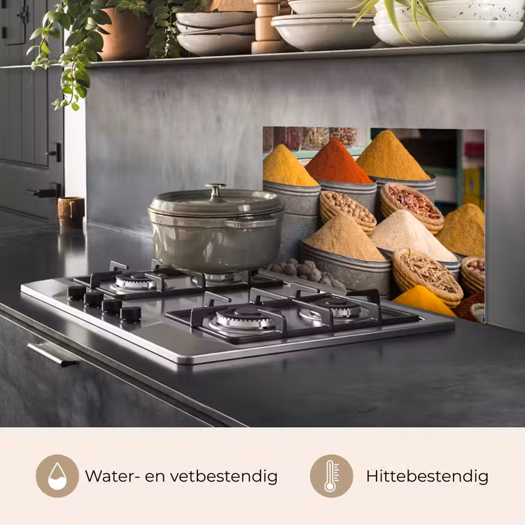 Spatscherm keuken - Specerijenmarkt Impressie — 7