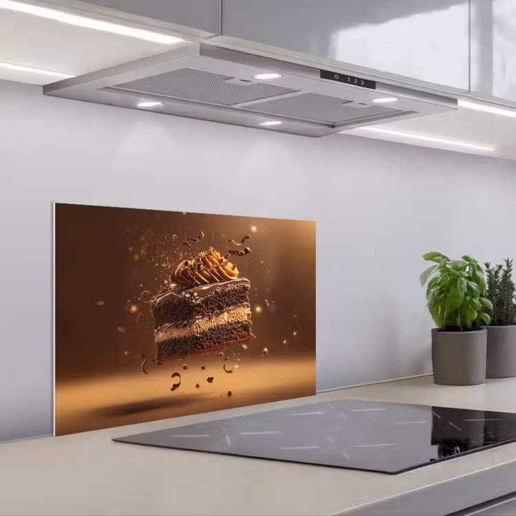 Spatscherm keuken - Taart - Chocolade - Eten - Brownie — 5