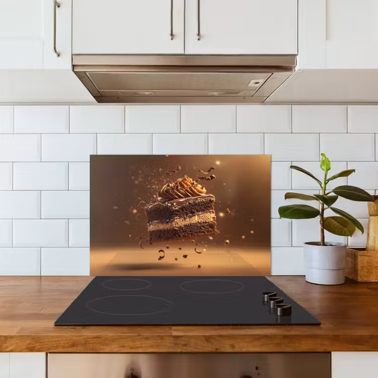 Spatscherm keuken - Taart - Chocolade - Eten - Brownie — 6
