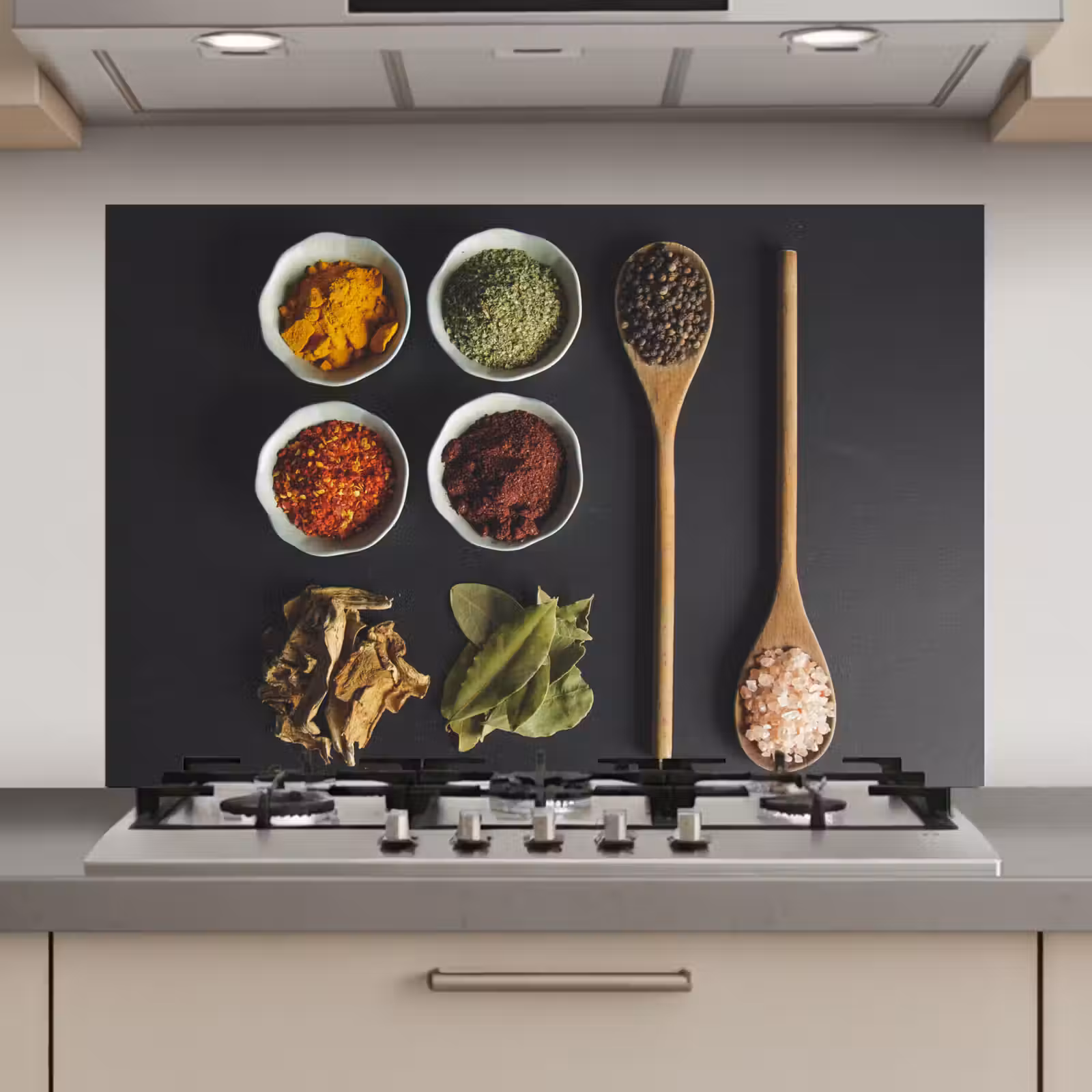 Spatscherm keuken - Kruiden Mozaïek — 1
