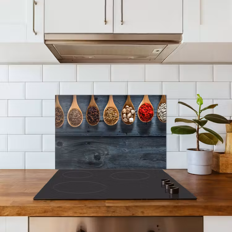 Spatscherm keuken - Houten Lepels Harmonie — 6