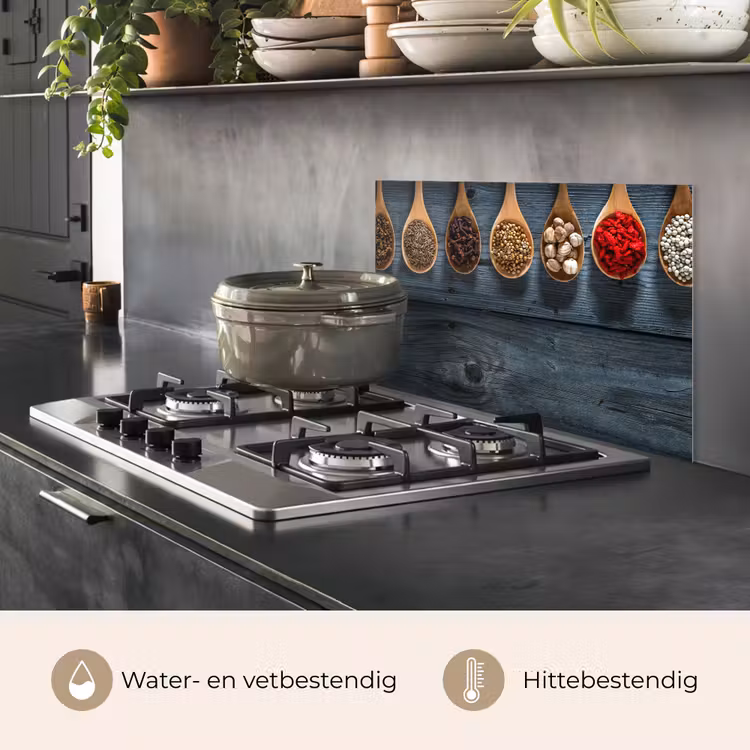Spatscherm keuken - Houten Lepels Harmonie — 7