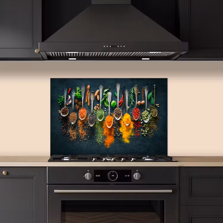 Spatscherm keuken - Kruiden - Specerijen - Lepels — 2