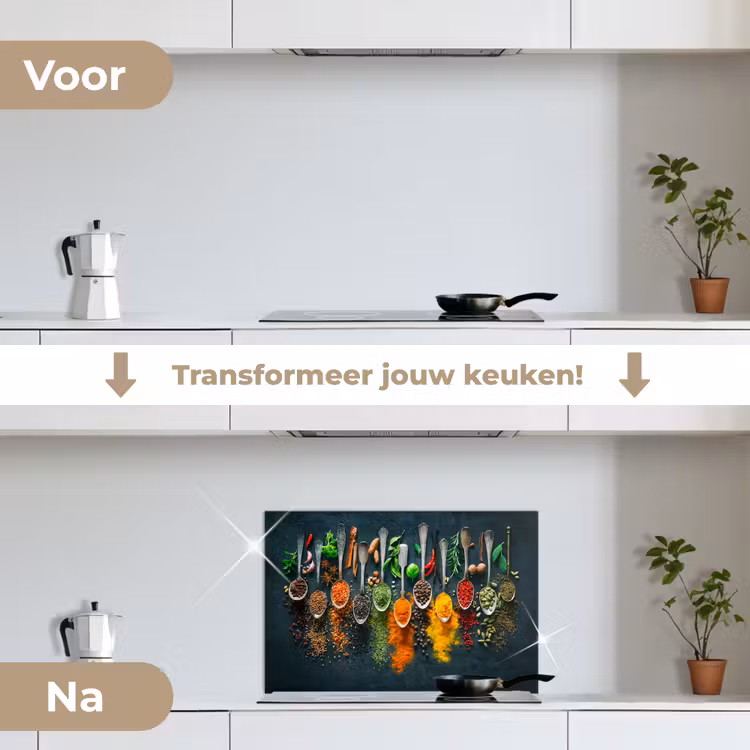 Spatscherm keuken - Kruiden - Specerijen - Lepels — 3