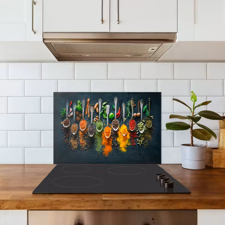 Spatscherm keuken - Kruiden - Specerijen - Lepels — 6