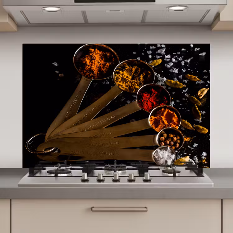 Spatscherm keuken - Maatlepel Melange — 1