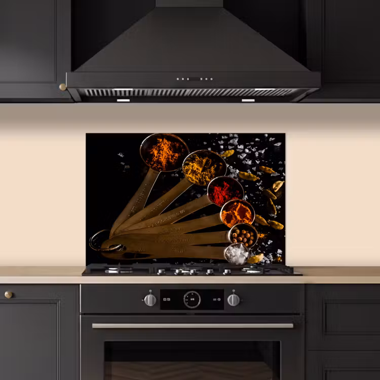 Spatscherm keuken - Maatlepel Melange — 2