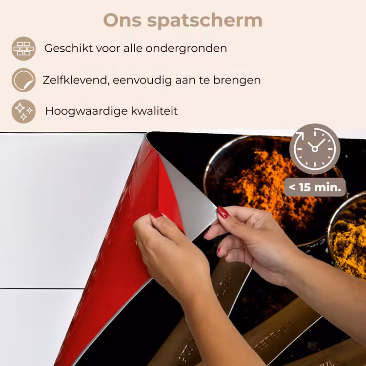 Spatscherm keuken - Maatlepel Melange — 4