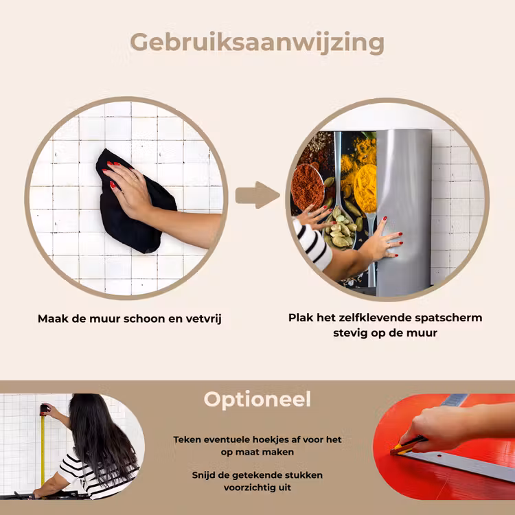 Spatscherm keuken - Mozaïek van Kruiden en Specerijen — 8