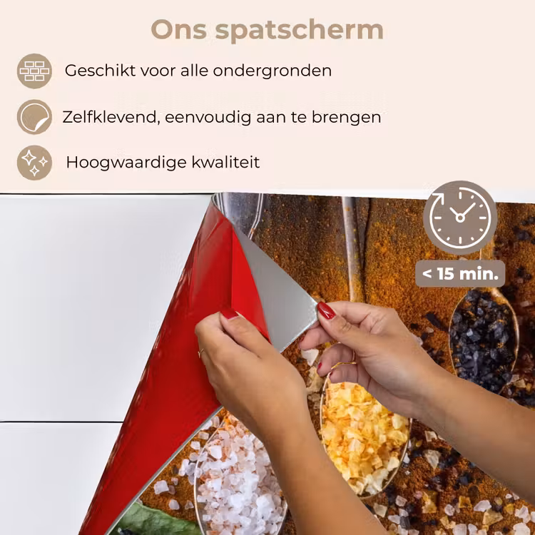 Spatscherm keuken - Smaakexplosie in Lepels — 4