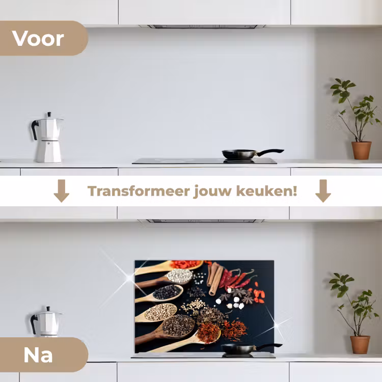 Spatscherm keuken - Specerijen Symfonie — 3