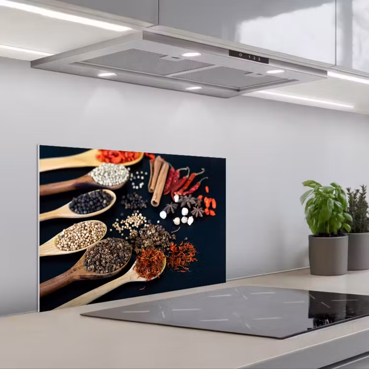Spatscherm keuken - Specerijen Symfonie — 5