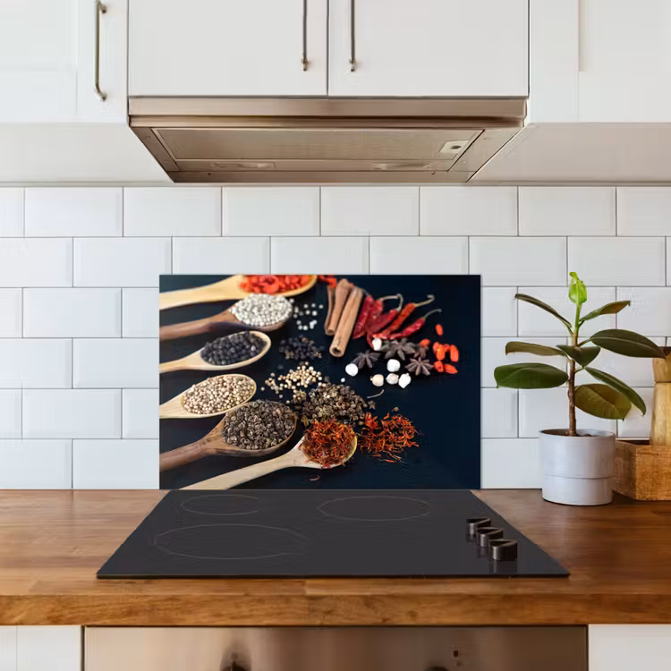Spatscherm keuken - Specerijen Symfonie — 6