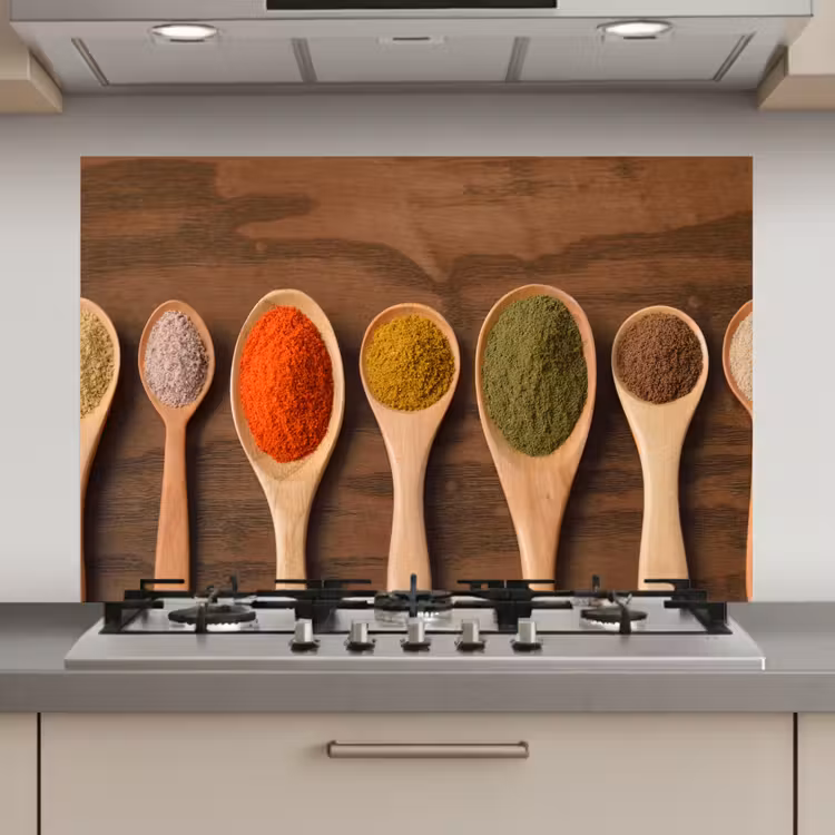 Spatscherm keuken - Symmetrie van Smaakmakers — 1