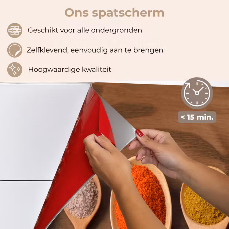 Spatscherm keuken - Symmetrie van Smaakmakers — 4