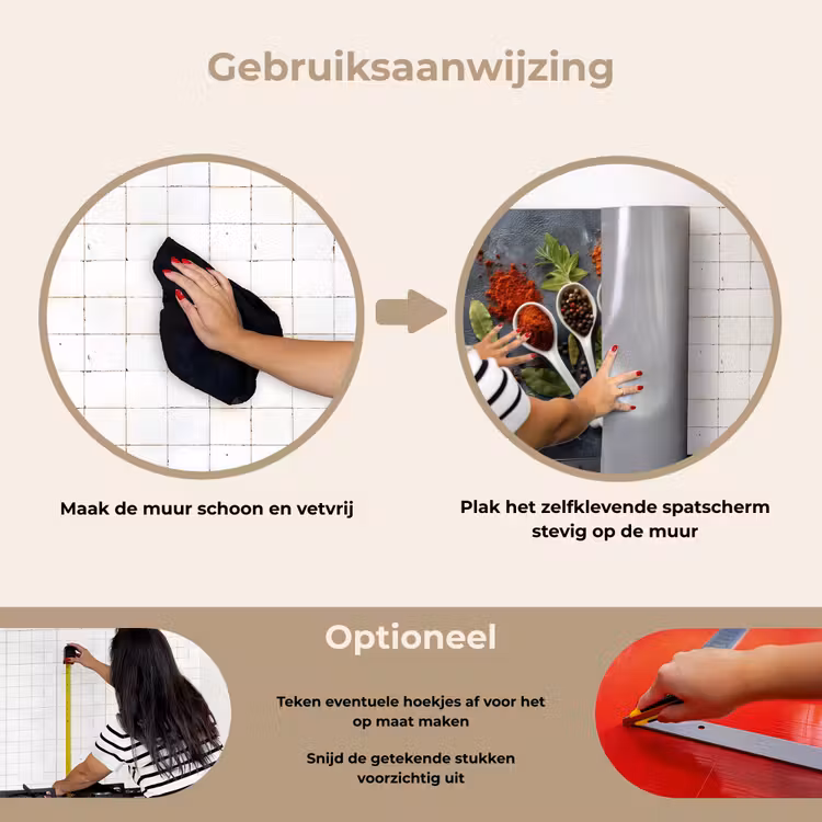 Spatscherm keuken - Lepels - Wit - Poeder - Kruiden — 8