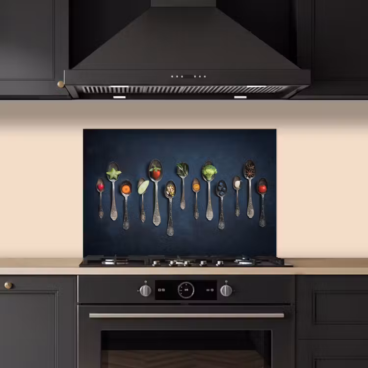 Spatscherm keuken - Proeverij in Lepels — 2
