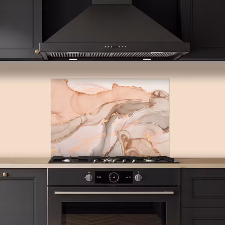 Spatscherm keuken - Marmer - Roze - Rosé — 2