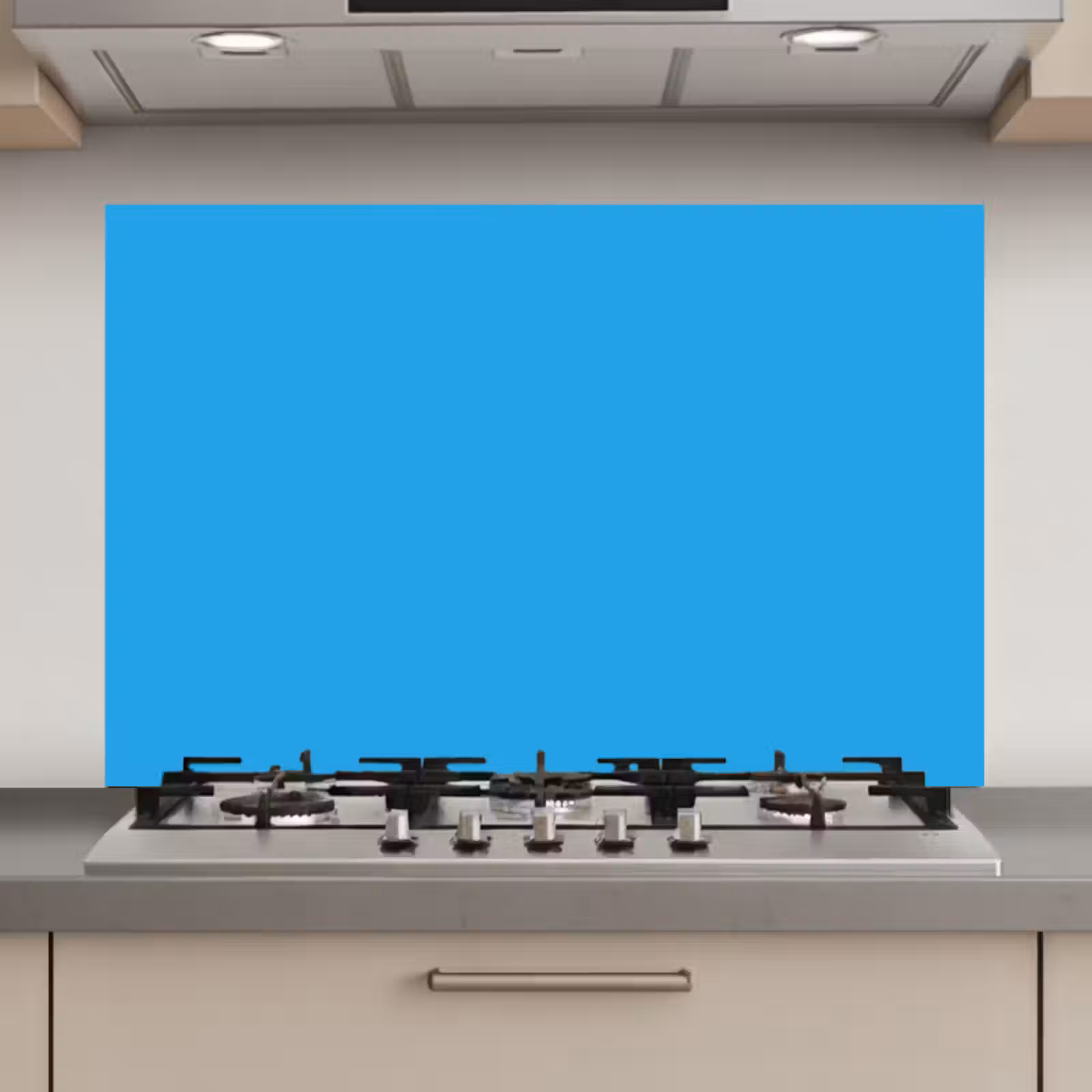 Spatscherm keuken - Blauw - Licht - Kleuren — 1