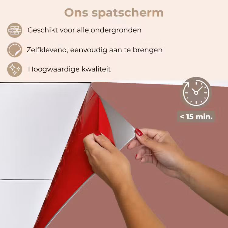 Spatscherm keuken - Fluistering van Fuchsia — 4