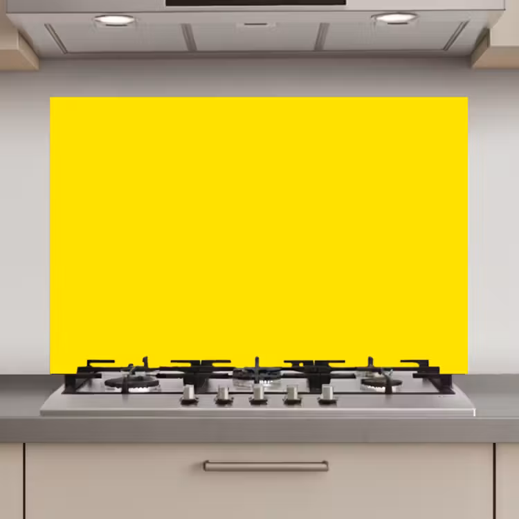 Spatscherm keuken - Geel - Citroen - Neon - Kleuren — 1