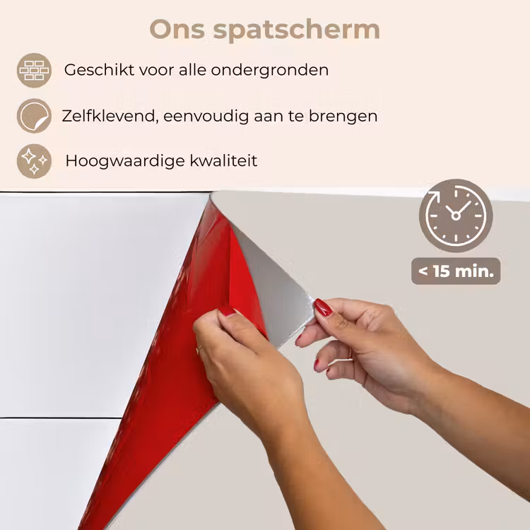 Spatscherm keuken - Onbeschreven Blad — 4