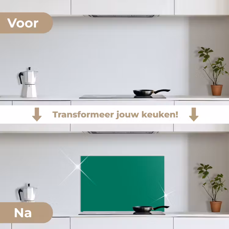 Spatscherm keuken - Eeuwige Esmeralda — 3