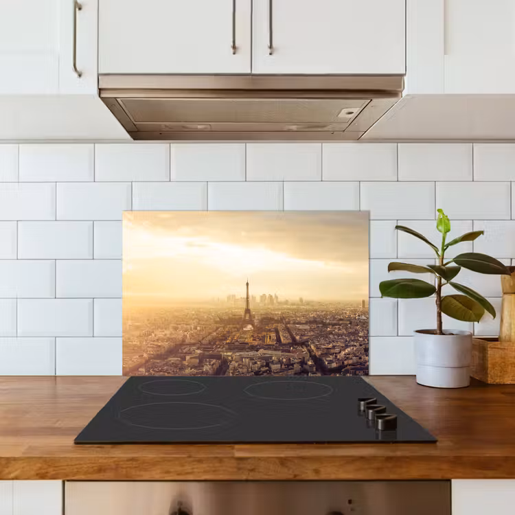Spatscherm keuken - Parijs - Skyline - Zonsondergang - Steden — 6