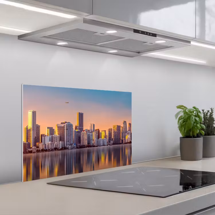 Spatscherm keuken - Skyline - Gebouwen - Steden — 5